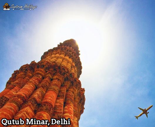 Qutub Minar with Golden triangle